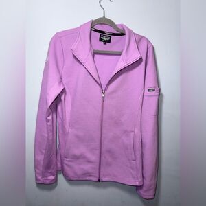 Straight Down Swing Jacket in  Purple Peonies Women’s size XL EUC *read*